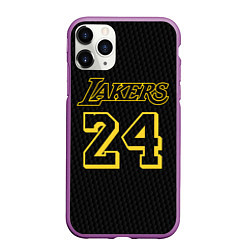 Чехол iPhone 11 Pro матовый Kobe Bryant, цвет: 3D-фиолетовый