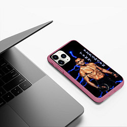 Чехол iPhone 11 Pro матовый TONY FERGUSON, цвет: 3D-малиновый — фото 2