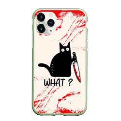 Чехол iPhone 11 Pro матовый What cat