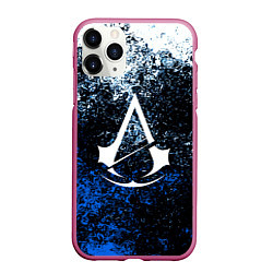 Чехол iPhone 11 Pro матовый ASSASSINS CREED, цвет: 3D-малиновый