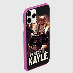 Чехол iPhone 11 Pro матовый Kayle, цвет: 3D-фиолетовый — фото 2