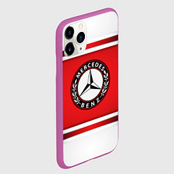 Чехол iPhone 11 Pro матовый MERCEDES-BENZ, цвет: 3D-фиолетовый — фото 2