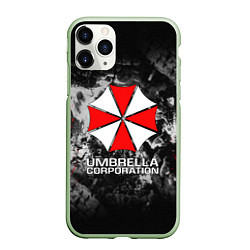 Чехол iPhone 11 Pro матовый UMBRELLA CORP, цвет: 3D-салатовый