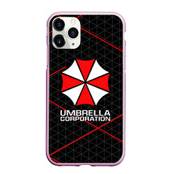 Чехол iPhone 11 Pro матовый UMBRELLA CORP, цвет: 3D-розовый