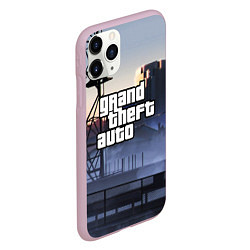 Чехол iPhone 11 Pro матовый GTA VI, цвет: 3D-розовый — фото 2