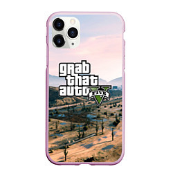 Чехол iPhone 11 Pro матовый Grand Theft Auto 5, цвет: 3D-розовый