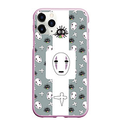 Чехол iPhone 11 Pro матовый Аниме Унесенные призраками, цвет: 3D-розовый