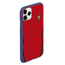 Чехол iPhone 11 Pro матовый Portugal home EURO 2020, цвет: 3D-тёмно-синий — фото 2