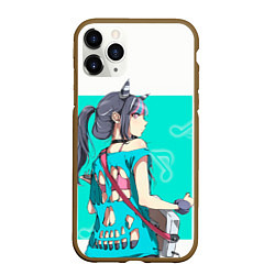 Чехол iPhone 11 Pro матовый Ibuki Mioda, цвет: 3D-коричневый