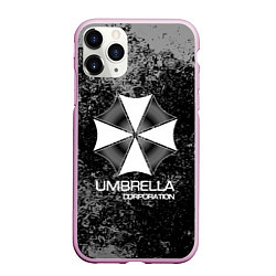 Чехол iPhone 11 Pro матовый UMBRELLA CORP, цвет: 3D-розовый