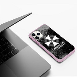 Чехол iPhone 11 Pro матовый UMBRELLA CORP, цвет: 3D-розовый — фото 2