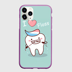 Чехол iPhone 11 Pro матовый Tooth