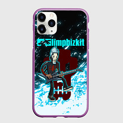 Чехол iPhone 11 Pro матовый LIMP BIZKIT, цвет: 3D-фиолетовый