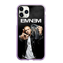 Чехол iPhone 11 Pro матовый EMINEM, цвет: 3D-сиреневый