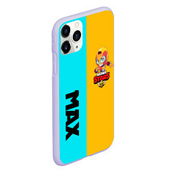 Чехол iPhone 11 Pro матовый BRAWL STARS MAX, цвет: 3D-светло-сиреневый — фото 2