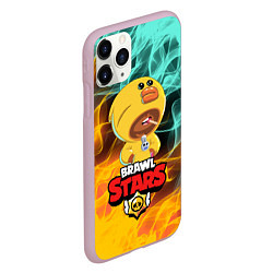 Чехол iPhone 11 Pro матовый BRAWL STARS SALLY LEON, цвет: 3D-розовый — фото 2