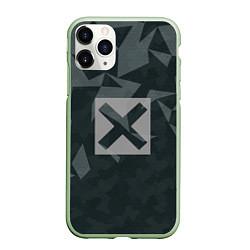 Чехол iPhone 11 Pro матовый Cross, цвет: 3D-салатовый