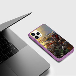 Чехол iPhone 11 Pro матовый Heroes of Might and Magic, цвет: 3D-фиолетовый — фото 2