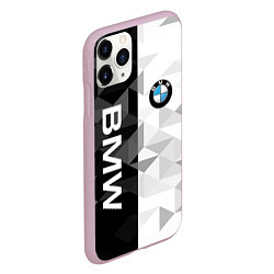 Чехол iPhone 11 Pro матовый BMW, цвет: 3D-розовый — фото 2