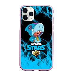 Чехол iPhone 11 Pro матовый BRAWL STARS LEON, цвет: 3D-розовый