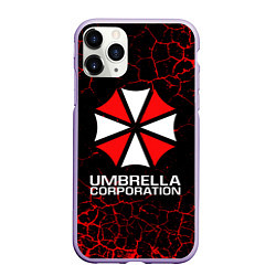 Чехол iPhone 11 Pro матовый UMBRELLA CORPORATION, цвет: 3D-светло-сиреневый