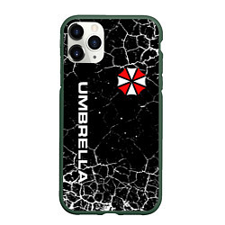 Чехол iPhone 11 Pro матовый UMBRELLA CORPORATION, цвет: 3D-темно-зеленый