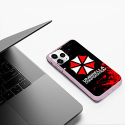 Чехол iPhone 11 Pro матовый UMBRELLA CORPORATION, цвет: 3D-розовый — фото 2