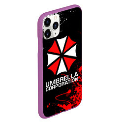 Чехол iPhone 11 Pro матовый UMBRELLA CORPORATION, цвет: 3D-фиолетовый — фото 2