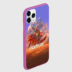 Чехол iPhone 11 Pro матовый Snapfire, цвет: 3D-фиолетовый — фото 2