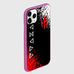 Чехол iPhone 11 Pro матовый THE WITCHER, цвет: 3D-фиолетовый — фото 2