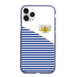Чехол iPhone 11 Pro матовый ВМФ, цвет: 3D-серый