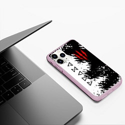 Чехол iPhone 11 Pro матовый THE WITCHER, цвет: 3D-розовый — фото 2