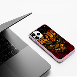 Чехол iPhone 11 Pro матовый ACDC, цвет: 3D-розовый — фото 2