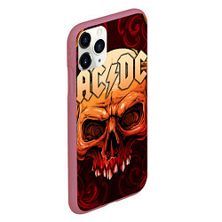 Чехол iPhone 11 Pro матовый ACDC, цвет: 3D-малиновый — фото 2