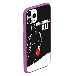 Чехол iPhone 11 Pro матовый Muhammad Ali, цвет: 3D-фиолетовый — фото 2