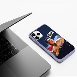 Чехол iPhone 11 Pro матовый What's my NAME?!, цвет: 3D-светло-сиреневый — фото 2