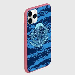 Чехол iPhone 11 Pro матовый ВДВ СССР, цвет: 3D-малиновый — фото 2
