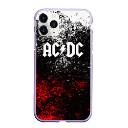 Чехол iPhone 11 Pro матовый AC DC, цвет: 3D-светло-сиреневый