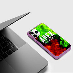 Чехол iPhone 11 Pro матовый APEX LEGENDS, цвет: 3D-фиолетовый — фото 2