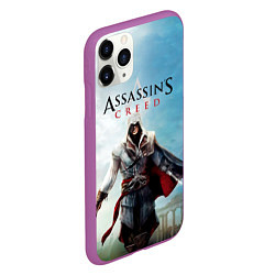 Чехол iPhone 11 Pro матовый Assassins Creed, цвет: 3D-фиолетовый — фото 2