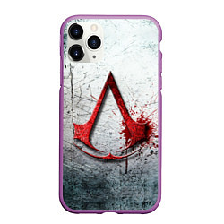Чехол iPhone 11 Pro матовый Assassins Creed, цвет: 3D-фиолетовый