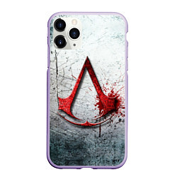 Чехол iPhone 11 Pro матовый Assassins Creed, цвет: 3D-светло-сиреневый