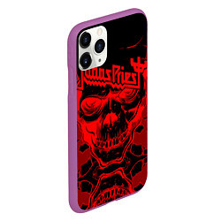 Чехол iPhone 11 Pro матовый Judas Priest, цвет: 3D-фиолетовый — фото 2