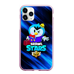 Чехол iPhone 11 Pro матовый BRAWL STARS MRP, цвет: 3D-розовый