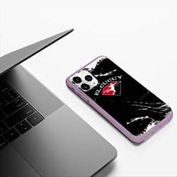Чехол iPhone 11 Pro матовый Tony Ferguson, цвет: 3D-сиреневый — фото 2