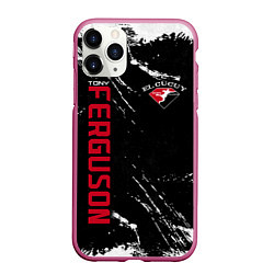 Чехол iPhone 11 Pro матовый Tony Ferguson, цвет: 3D-малиновый