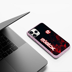 Чехол iPhone 11 Pro матовый ROBLOX, цвет: 3D-розовый — фото 2