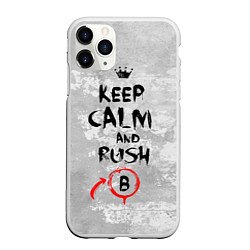 Чехол iPhone 11 Pro матовый Rush B, цвет: 3D-белый