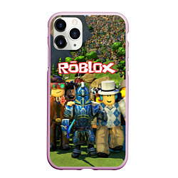 Чехол iPhone 11 Pro матовый ROBLOX, цвет: 3D-розовый