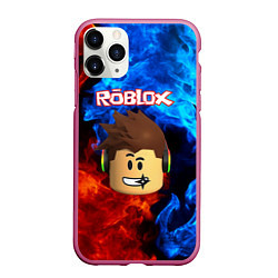 Чехол iPhone 11 Pro матовый ROBLOX, цвет: 3D-малиновый